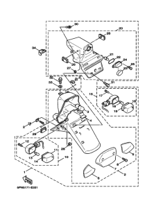YW50 Taillight unit ass`y