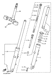 XJR1200 Передняя вилка