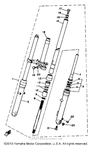 DT100K Передняя вилка