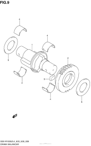 GSX-R1000Z Балансир кривошипа