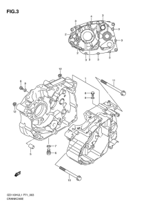 GD110 Картер двигателя