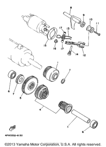 XV1100SK Муфта стартера