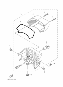 YBR125ED Taillight unit ass`y