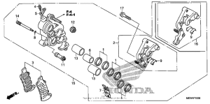NT700V (ABS) Передний тормоз правый
