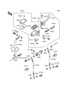 ZX400 Главный тормозной цилиндр