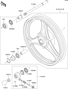 EL250 Переднее колесо