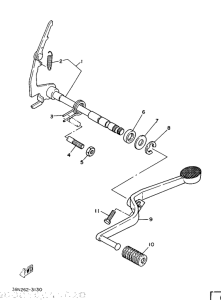 YB100 Вал переключения