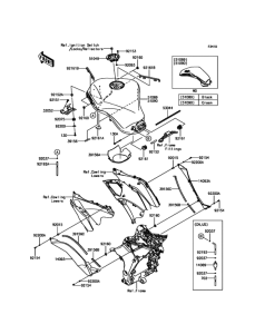 ZX1000 Топливный бак