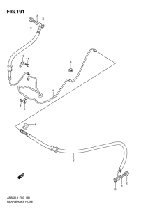 AN650 (ABS) Задние тормозные трубки