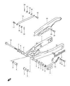 TS125 Маятник задний
