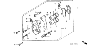 NSR50F Передний суппорт