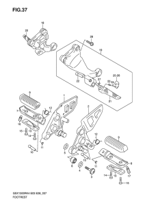 GSX1300R Подножки