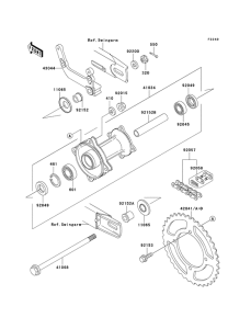 KX65 Задняя втулка