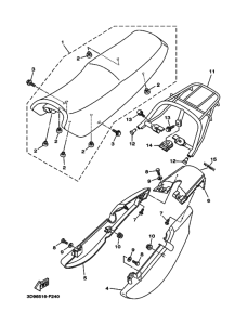 YBR125ED Пружина