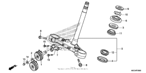 CB1100 (ABS) Траверса нижняя