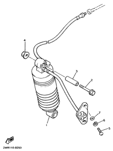 XVZ13TD Задняя подвеска