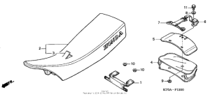 XR200R Сиденье