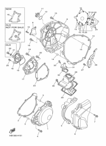 YZF-R1 Crankcase cover ass`y  (v