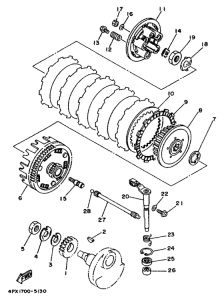 TT250R Сцепление