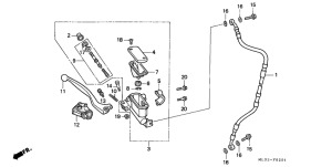 CR500R Fr. brake master cylinder