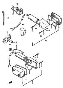 DR350 Поворотники