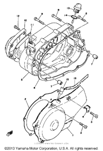 DT125F Боковые крышки