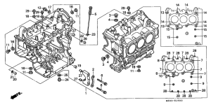 GL1500C Barrel assy cylinder