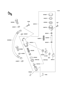 KZ1000 Задний тормозной цилиндр