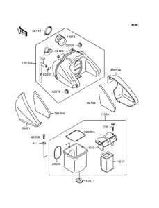 ZR400 Воздушный фильтр