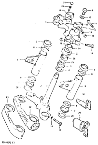 GSX400 Траверса нижняя