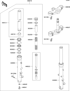 ZR1100 Передняя вилка