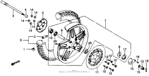 CB450 Переднее колесо