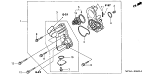 GL1800 (ABS) Водяная помпа