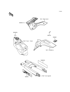 KX125 Лейбл предостережения