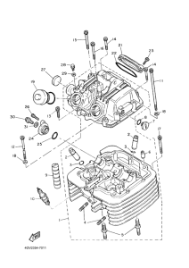 TT600RE Головка цилиндров