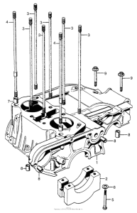 CL350 Upper crankcase