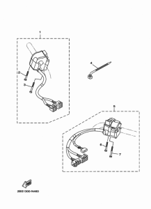 XT1200ZE Handle switch & lever