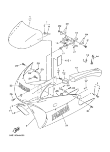 TZ250 Обтекатель 1