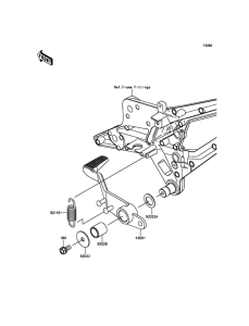 ZR800 Педаль тормоза