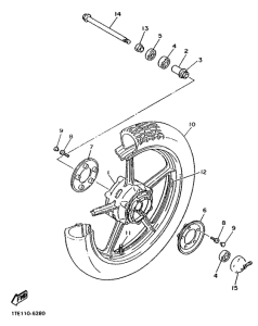 XV1000SE Переднее колесо