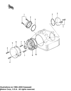 KZ200 Cylinder head covers