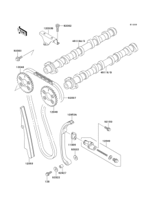 ZX1100 Распред вал