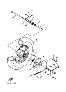 TZM50R Заднее колесо в сборе