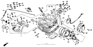 XR200R Cylinder head 86-93