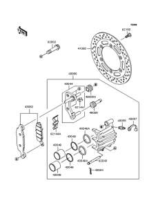 BJ250 Передний тормоз