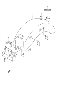 VL250 Заднее крыло