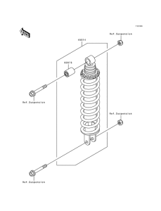  Абсорбер удавный в сборе задний