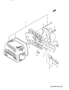 GN125 Задний комбинированный сигнал