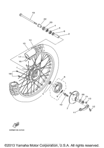 TTR90R Переднее колесо