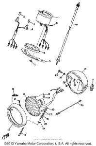 JT2 Head lamp - speedometer